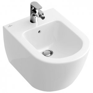 Биде подвесное Villeroy&Boch Subway 2.0 540000 подвесное Белый альпин CeramicPlus (5400 00R1)