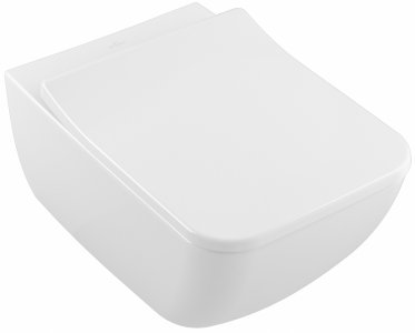 Унитаз подвесной Villeroy&Boch Venticello Pack 4611RLR1 подвесной Белый альпин CeramicPlus с сиденьем Микролифт