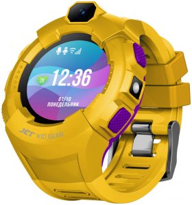 Детские умные часы Jet KID GEAR (желто-фиолетовый) (Gear Yellow+Purple)