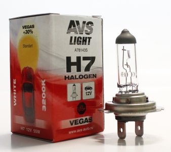 Лампа AVS Vegas H7 12V 55W (A78143S)