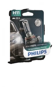 Лампа автомобильная Philips H11 12362 XVP 12V 55W PGJ19-2 B1 (12362XVPB1)