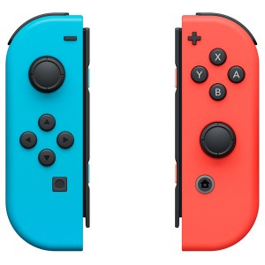 Аксессуар для игровой приставки Nintendo Switch - 2 контроллера Joy-Con неон-красный/синий