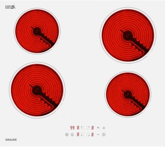 Встраиваемая электрическая панель Graude EK 60.0 W белый