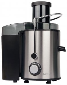 Соковыжималка VITEK VT-3652 серебристый/черный