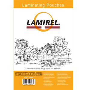 Пленка для ламинирования Lamirel 65x95 мм, 125 мкм, 100 шт (CRC78664)