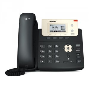 Системный телефон Yealink SIP-T21P E2 чёрный (SIP-T21P E2 WITHOUT PSU)