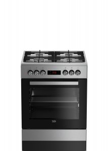Комбинированная плита Beko FSM 62330 DXT нержавеющая сталь/чёрный (FSM62330DXT)