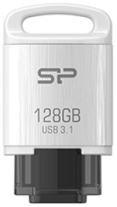 USB флешка Silicon Power Mobile C10 128Gb (белый) (SP128GBUC3C10V1W)