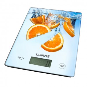 Весы кухонные Lumme Lu-1340 апельсиновый фреш