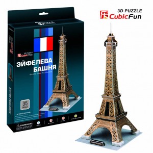 3D пазлы CubicFun Cubic Fun C044h Кубик фан Эйфелева Башня (Париж)