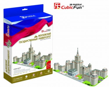 3D пазлы CubicFun Cubic Fun MC161h Кубик фан Московский Государственный Университет (Россия)