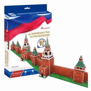 3D пазлы CubicFun Cubic Fun MC212h Кубик фан Кремлевская стена со Спасской башней (Россия)