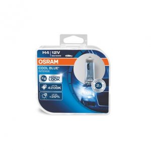 Галогенная лампа Osram COOL BLUE INTENSE H4 P43t 60 Вт рефлекторная 1650 лм 2 шт (64193CBI-HCB)