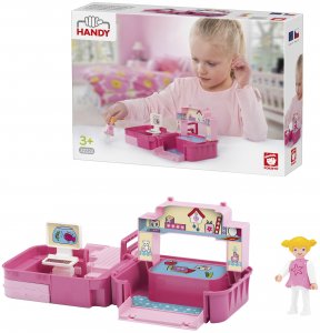 Игровой набор EFKO детская комната с фигуркой девочкой в чемоданчике (32222EF-CH)