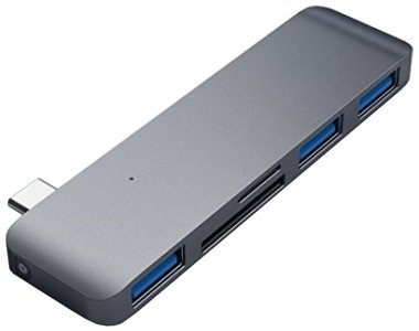Разветвитель для компьютера Satechi USB Hub для Macbook (серый космос)