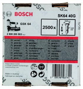 Штифт Bosch 1.4 х 1.6 х 40 мм 2500 шт. (2608200503)