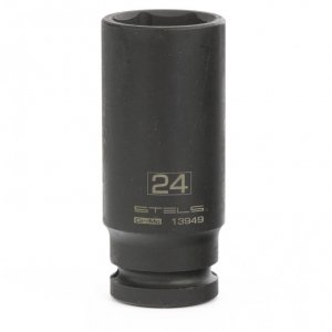 Головка ударная STELS размер 24мм, h 118мм, s 1/2'' (13949)