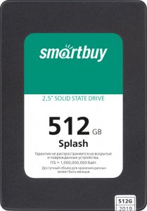 Твердотельный накопитель Smartbuy Splash 512Gb 2.5" (SBSSD-512GT-MX902-25S3)