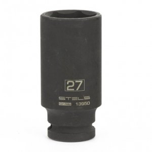 Головка ударная STELS размер 27мм, h 118мм, s 1/2'' (13950)