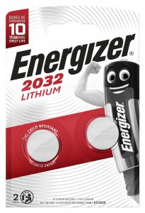 Батарейка Energizer Miniatures Lithium CR2032 FSB, 2 шт. (637986/635803/628747)