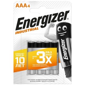 Батарейки Energizer Industrial AAA-LR03, 4 шт. (E301424600)