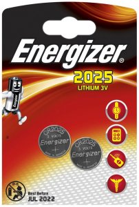 Батарейка Energizer Ultimate Lithium CR2025 BP2, 2 шт (637988/626981/638708)