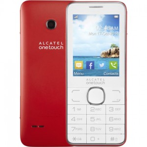 Мобильный телефон Alcatel 2007D Dual SIM Красный, 0.016Гб