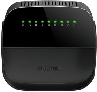 Wi-Fi роутер (маршрутизатор) D-link DSL-2740U/R1A (черный)