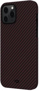 Клип-кейс Pitaka для Apple iPhone 12/12 Pro (красно-черный)