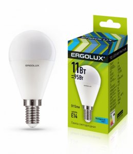 Лампочка Ergolux ERGOLUX LED-G45-11W-E14-4K 13628