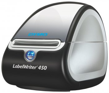 Принтеры для печати наклеек Dymo LableWriter 450 (черно-серебристый) (S0838770)
