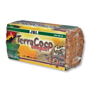 Субстрат JBL TerraCoco Compact Натуральная кокосовая стружка, спрессованная в брикет, 500г