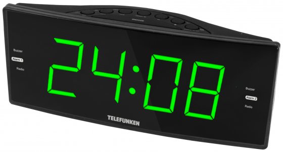 Часы с радио Telefunken TF-1587 Black/Green