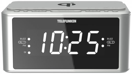 Часы с радио Telefunken TF-1595U Silver (TF-1595U(СЕРЕБРО))