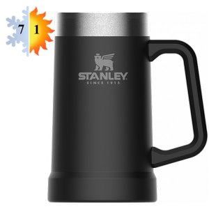 Термосы и термокружки Stanley Adventure Vacuum Stein (0,7 л) чёрный (10-02874-034)