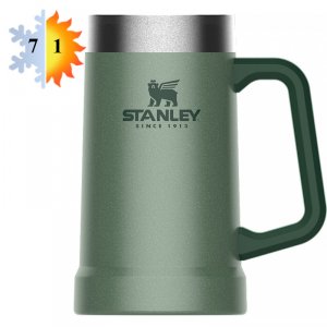 Термосы и термокружки Stanley Adventure Vacuum Stein (0,7 л) зелёный (10-02874-033)