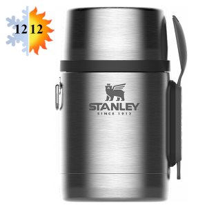 Термосы и термокружки Stanley Adventure Vacuum Food Jar (0,53 л) серебристый (10-01287-032)
