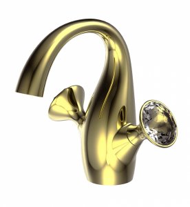 Смеситель для раковины Bravat Swan f14287g-eng (F14287G-ENG)