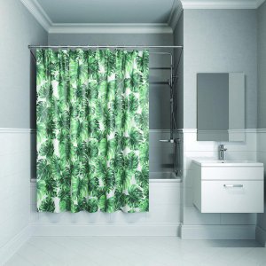 Штора для ванной комнаты IDDIS Basic 200х180 см зеленая (B13P218i11)