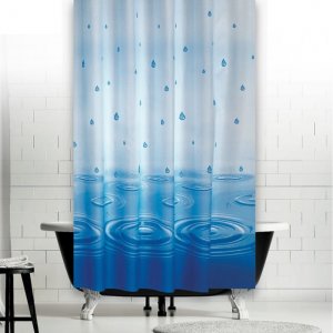 Штора для ванны Vanstore Peva 180х180 см синяя