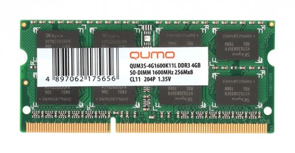 Модуль памяти Qumo QUM3S-4G1600C11L