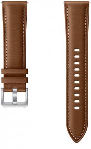 Аксессуары для гаджетов Samsung Stitch Leather Band для Galaxy Watch3 (41мм) | Watch (42мм) | Watch Active2 | Active (коричневый) (ET-SLR85SAEGRU)