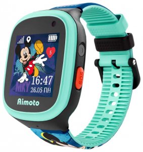 Смарт-часы Кнопка Жизни Кнопка жизни Aimoto "Disney - Микки Маус" голубой/черный (9900107)
