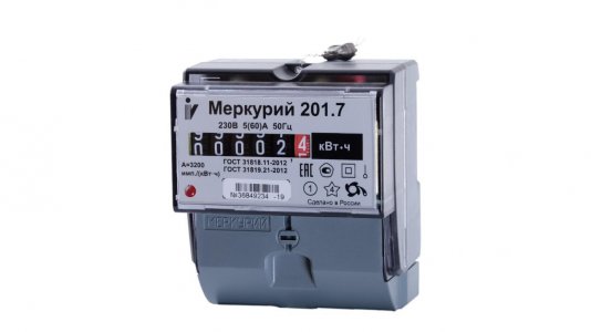Счетчики электроэнергии ИНКОТЕКС МЕРКУРИЙ 201.7 (331902)