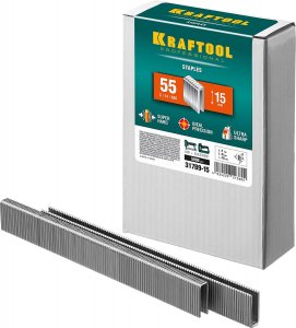 Скобы для степлера Kraftool 31789-15 15 мм., тип 55, 5000 шт.
