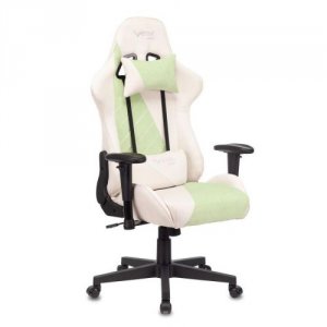 Кресло компьютерное Zombie VIKING X Fabric зеленый/белый [viking x green]
