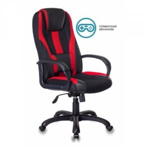 Кресло компьютерное Zombie VIKING-9 чёрный/красный