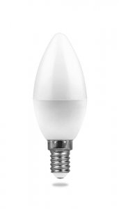 Лампа светодиодная FERON Свеча E14 7W 220V 2700K LB-97 (25475)