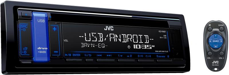 Автомагнитола JVC KD-R481 USB MP3 CD FM 1DIN 4x50Вт
