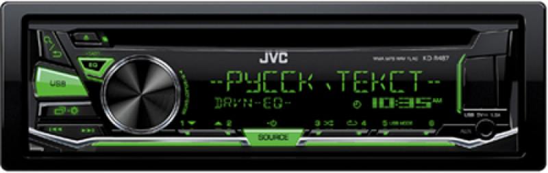 Автомагнитола JVC KD-R487 USB MP3 CD FM 1DIN 4x50Вт